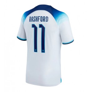 Lacne Muži Futbalové dres Anglicko Marcus Rashford #11 MS 2022 Krátky Rukáv - Domáci